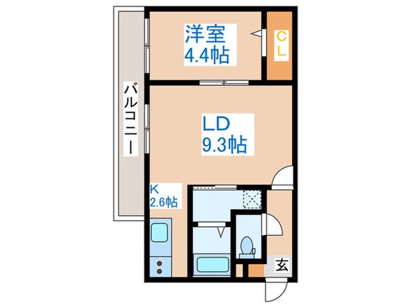 アンジュール発寒南の物件間取画像